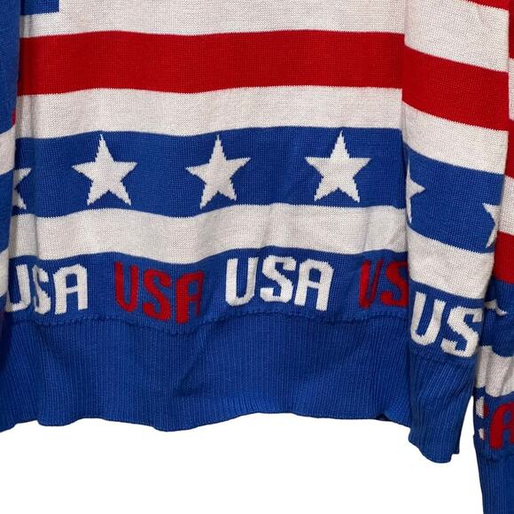 LA Police Gear God Bless America “American Flag” USA Sweater XXL - Picture 8 of 10